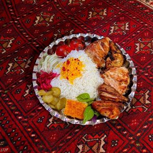 چلو جوجه با استخوان